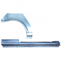 Pannello di riparazione sottoporta e parafango posteriore per Opel Astra G 1998-2009 / Destra / COUPE / CABRIO / Set 12592