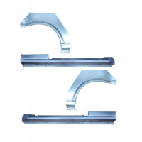 Pannello di riparazione sottoporta e parafango posteriore per Opel Astra G 1998-2009 / COUPE / CABRIO / Set 12594