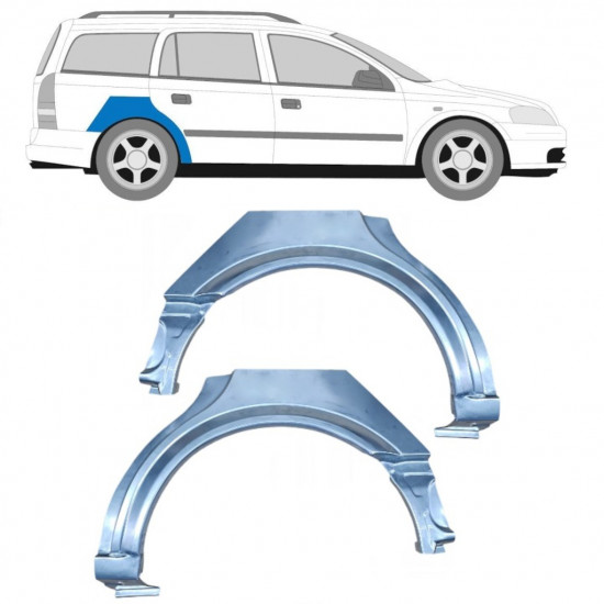 Pannello di riparazione parafango posteriore per Opel Astra G 1998-2009 / Sinistra+Destra / COMBI / Set 10434