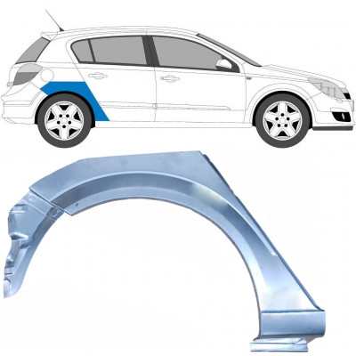 Pannello di riparazione sezione inferiore parafango posteriore per Opel Astra H 2003-2014 / Destra 6870