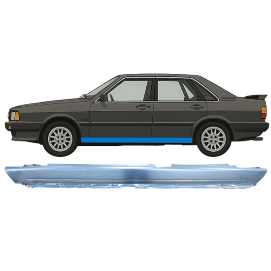 Sottoporta Lamiera Completo per Audi 80 B2 1978-1986 / Sinistra 9115