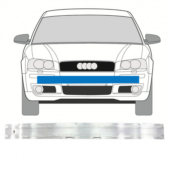 Rinforzo paraurti anteriore per Audi A3 8P 2003-2012 7557