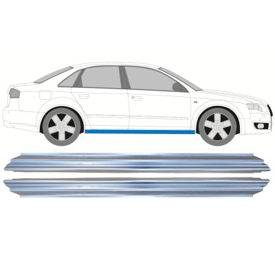 Pannello di riparazione sottoporta lamiera per Audi A4 B7 2004-2007 / Sinistra+Destra / Set 15176
