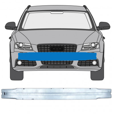 Rinforzo paraurti anteriore per Audi A4 B8 2007-2016 7558