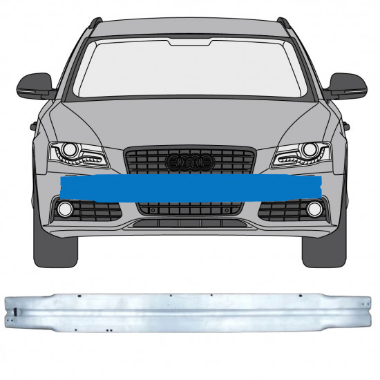 Rinforzo paraurti anteriore per Audi A4 B8 2007-2016 7558