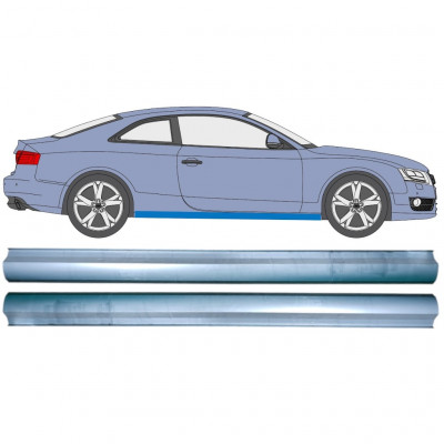 Pannello di riparazione sottoporta lamiera per Audi A5 S5 B8 2007-2016 / Sinistra+Destra / Sinistra = Destra (simmetrico) / Set 12893