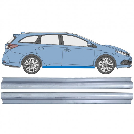 Pannello di riparazione sottoporta lamiera per Toyota Auris 2013-2018 / COMBI / Set 12451