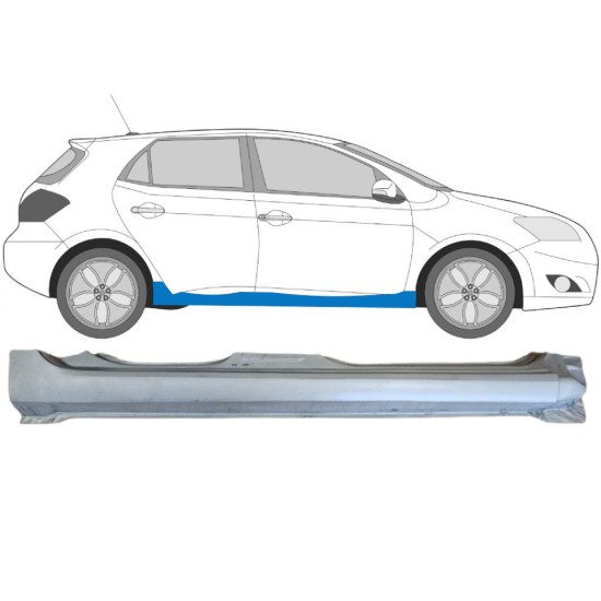 Sottoporta Lamiera Completo per Toyota Auris 2007-2012 / Destra 15089