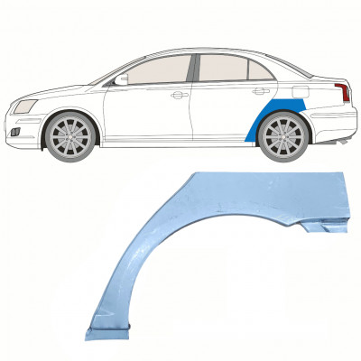 Pannello di riparazione parafango posteriore per Toyota Avensis T25 2003-2008 / Sinistra 8375