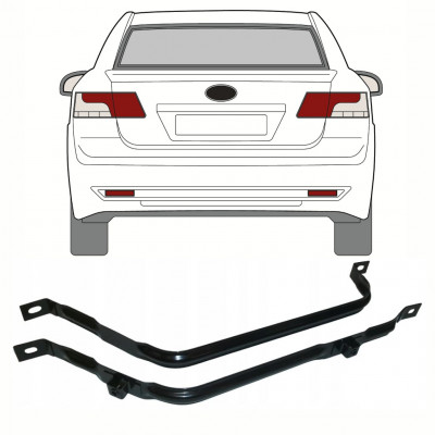 Cinghie serbatoio carburante per Toyota Avensis T27 2008-2012 9389