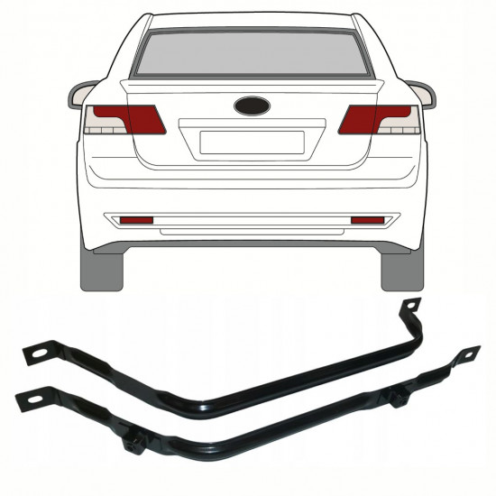Cinghie serbatoio carburante per Toyota Avensis T27 2008-2012 9389