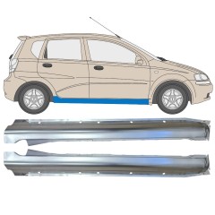 Sottoporta Lamiera Completo per Chevrolet Aveo 2003-2006 / Sinistra+Destra / HATCHBACK / Set 14539