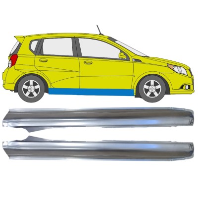 Sottoporta Lamiera Completo per Chevrolet Aveo 2006-2011 / Sinistra+Destra / HATCHBACK / Set 14557