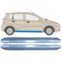 Pannello di riparazione sottoporta lamiera per Chevrolet Aveo 2003-2006 / Sinistra+Destra / Set 10401