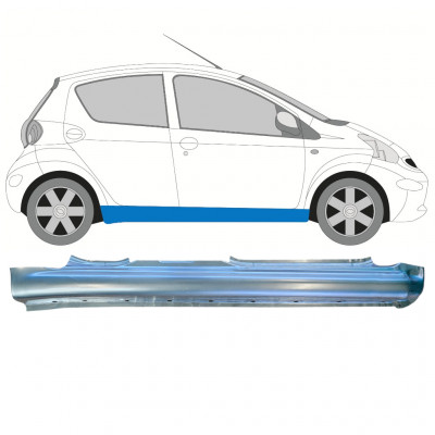 Sottoporta Lamiera Completo per Toyota Aygo 2005-2012 / Destra 11110