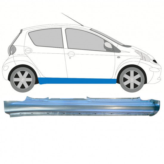 Sottoporta Lamiera Completo per Toyota Aygo 2005-2012 / Destra 11110