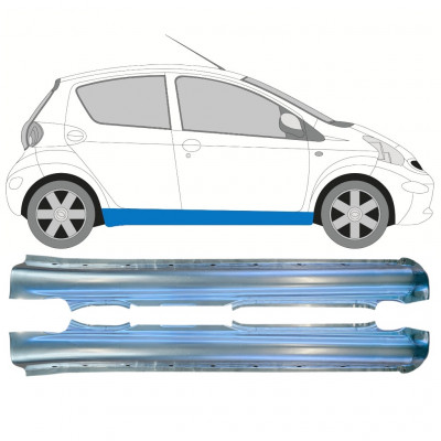 Sottoporta Lamiera Completo per Toyota Aygo 2005-2012 / Sinistra+Destra / Set 11112