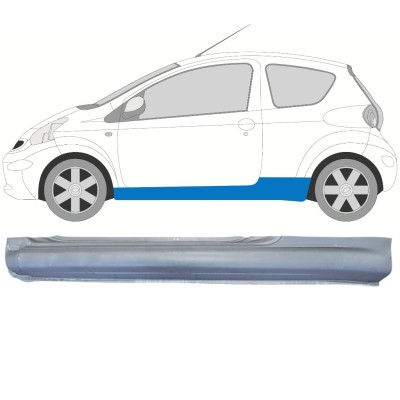 Sottoporta Lamiera Completo per Toyota Aygo 2005-2012 / Sinistra 14559