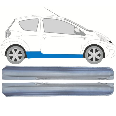 Sottoporta Lamiera Completo per Toyota Aygo 2005-2012 / Sinistra+Destra / Set 14560