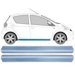 Pannello di riparazione sottoporta lamiera per Citroen C1 2005-2012 / Sinistra+Destra / Set 14301