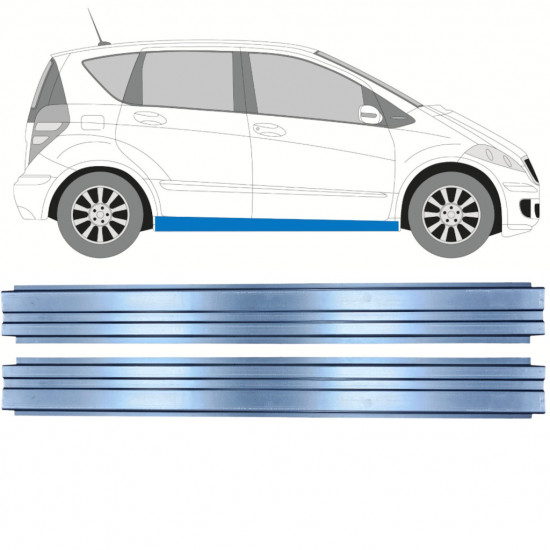 Sottoporta interno per Mercedes A-Class W169 2004-2012 / Sinistra = Destra (simmetrico) / Set 11155