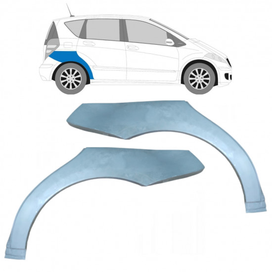 Pannello di riparazione parafango posteriore per Mercedes A-Class W169 2004-2012 / Sinistra+Destra / Set 9265