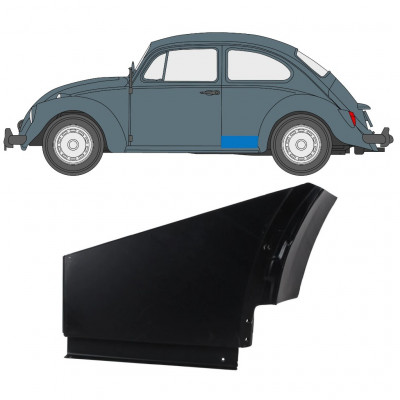 Pannello di riparazione piccolo parafango posteriore per Volkswagen Kaefer 1949- / Sinistra 12742