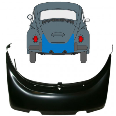 Pannello di riparazione traversa posteriore per Volkswagen Kaefer 1949- 12740