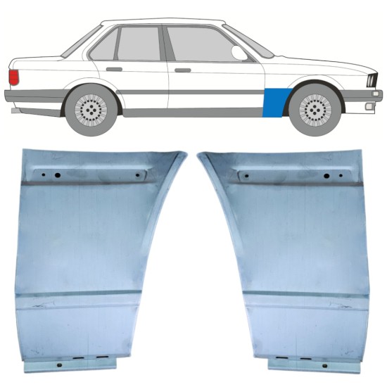Pannello di riparazione parafango anteriore per BMW 3 E30 1982-1994 / Sinistra+Destra / COMBI / SEDAN / Set 11483