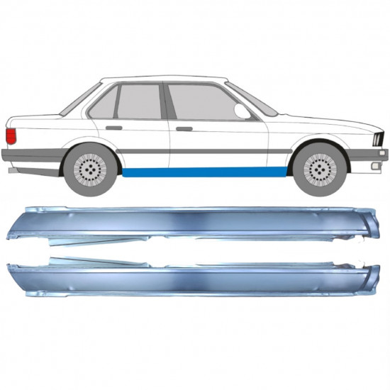 Sottoporta Lamiera Completo per BMW 3 E30 1982-1994 / Sinistra+Destra / Set 5134