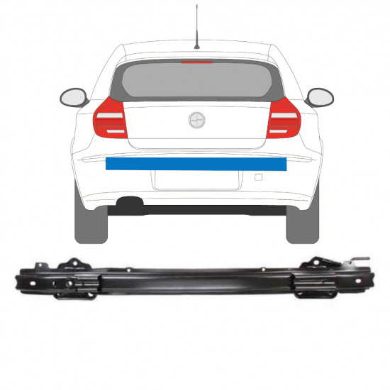 Rinforzo paraurti posteriore per BMW 1 E81 E82 E87 E88 2004-2013 / HATCHBACK 11185