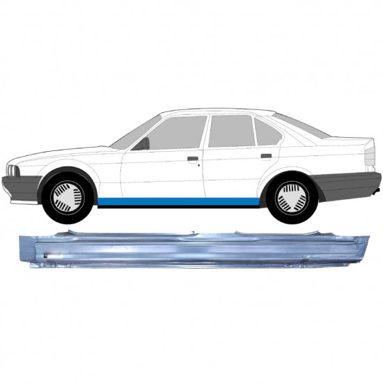 Sottoporta Lamiera Completo per BMW 5 E34 1987-1997 / Sinistra 6398