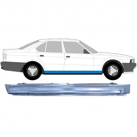 Sottoporta Lamiera Completo per BMW 5 E34 1987-1997 / Destra 6397