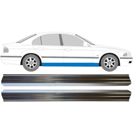 Pannello di riparazione sottoporta inferiore per BMW 5 E39 1996-2004 / Sinistra+Destra / Set 14966