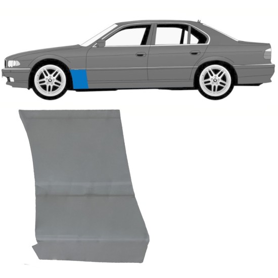 Pannello di riparazione parafango anteriore per BMW 7 E38 1994-2001 / Sinistra 11786