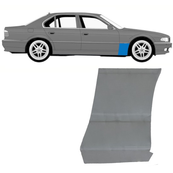 Pannello di riparazione parafango anteriore per BMW 7 E38 1994-2001 / Destra 11785