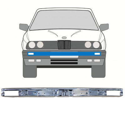 Paraurti anteriore cromato per BMW 3 E30 1982-1987 12059