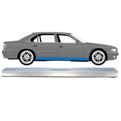 Pannello di riparazione sottoporta lamiera per BMW 7 E38 1994-2001 / Sinistra = Destra (simmetrico) 14835