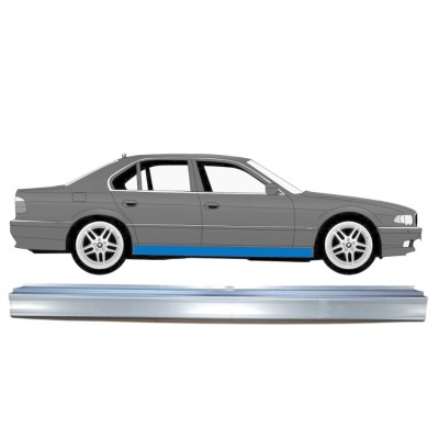 Pannello di riparazione sottoporta lamiera per BMW 7 E38 1994-2001 / Sinistra = Destra (simmetrico) 14833