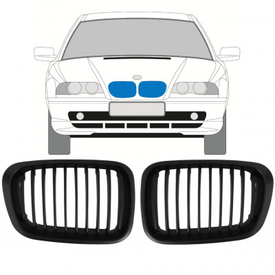 Griglia per BMW 3 E46 1998-2006 / Sinistra+Destra / Set 11128
