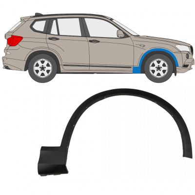 Modanatura parafango anteriore per BMW X3 F25 2010-2017 / Destra 7648