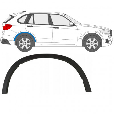 Modanatura laterale parafango posteriore per BMW X5 F15 2013-2019 / Destra 7654