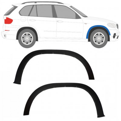 Modanatura parafango anteriore per BMW X5 E70 2006-2013 / Sinistra+Destra / Set 9428