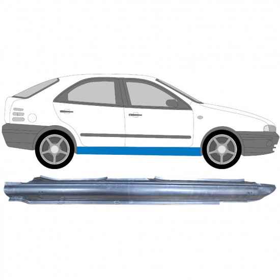 Sottoporta Lamiera Completo per Fiat Brava Bravo 1995-2003 / Destra 8867