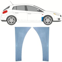 Pannello di riparazione parafango anteriore per Fiat Bravo II 2007-2014 / Sinistra+Destra / Set 11545