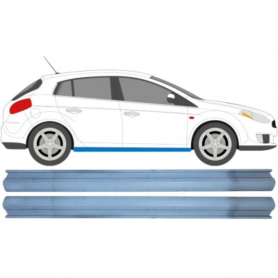 Pannello di riparazione sottoporta lamiera per Fiat Bravo II 2007-2014 / Sinistra+Destra / Set 11373