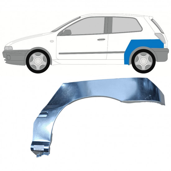 Pannello di riparazione parafango posteriore per Fiat Brava Bravo 1995-2003 / Sinistra 10989