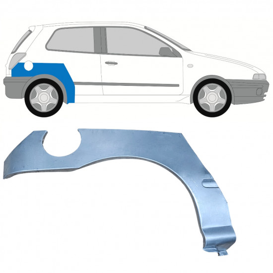 Pannello di riparazione parafango posteriore per Fiat Brava Bravo 1995-2003 / Destra 10988