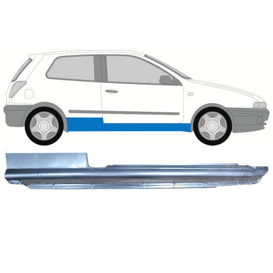 Sottoporta Lamiera Completo per Fiat Brava Bravo 1995-2003 / Destra 10985