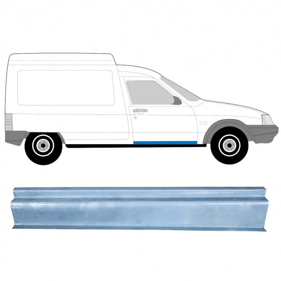 Pannello di riparazione sottoporta lamiera per Citroen C15 1984-2005 / Destra 11562